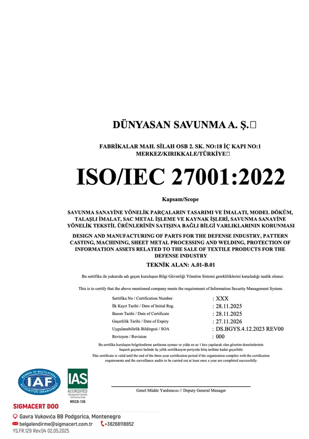 ISO/IEC 27001:2022