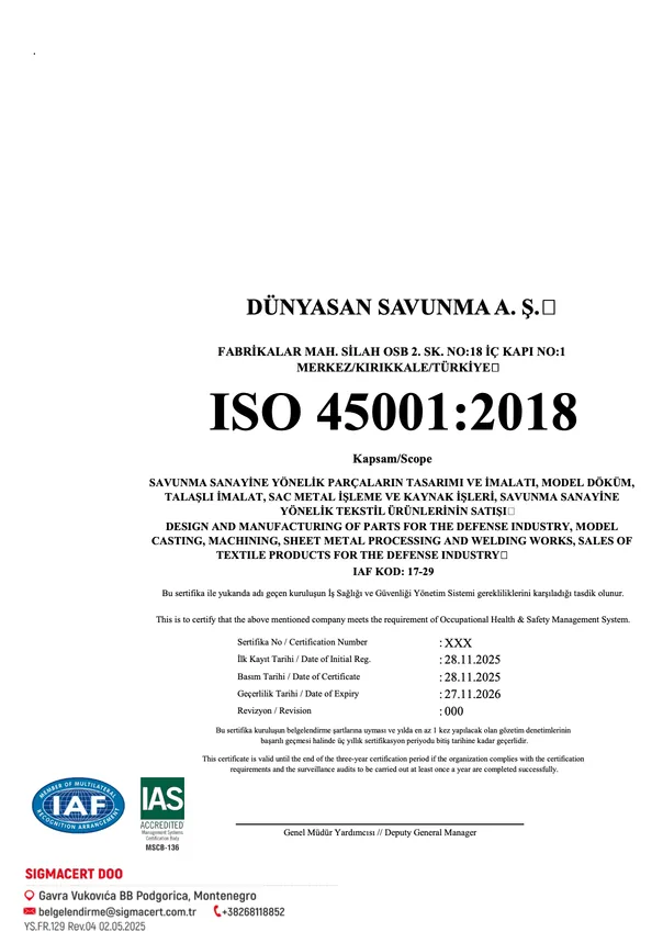 ISO 45001:2018