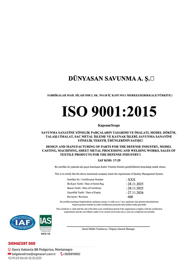 ISO 9001:2015